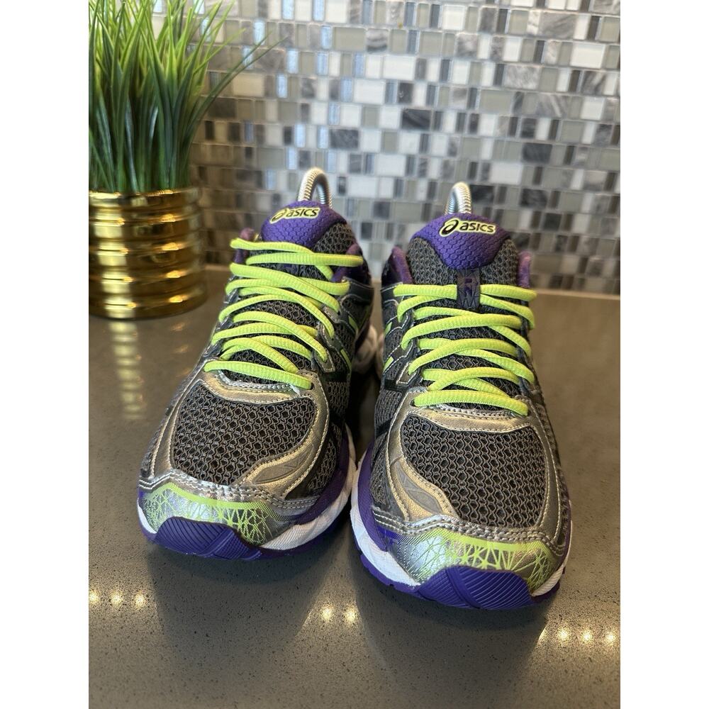 ASICS GEL Kayano 21 Women’s US 7.5 EU 39 Gray Purple Running Shoes T4H7N - Picture 5 of 16